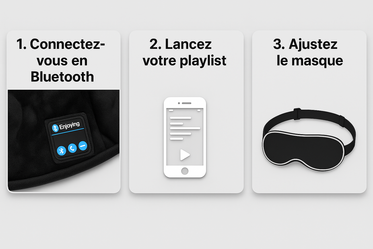 Masque de sommeil Bluetooth